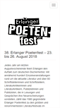 Mobile Screenshot of poetenfest-erlangen.de