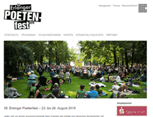 Tablet Screenshot of poetenfest-erlangen.de